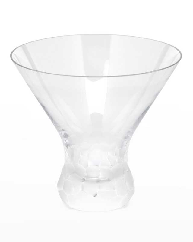 Clear Pebbles Stemless Martini